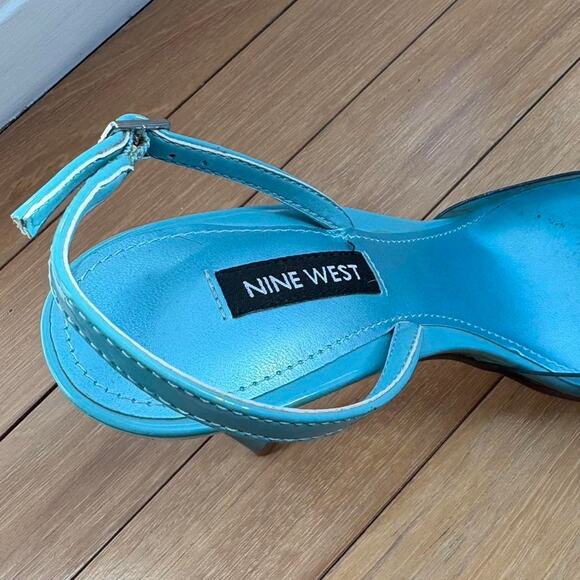Nine west vintage clear blue slingbacks - Picture 5 of 6